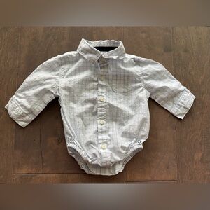 Janie and Jack Baby Boy Collared Shirt Onesie/Bodysuit